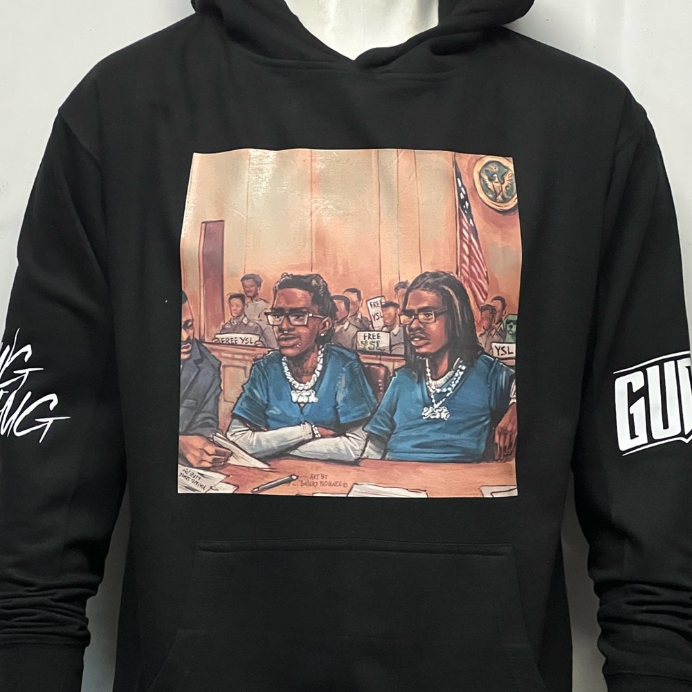Young Thug x Gunna Court Drawing Hoodie x New x S-4XL x Free Young Slime Life